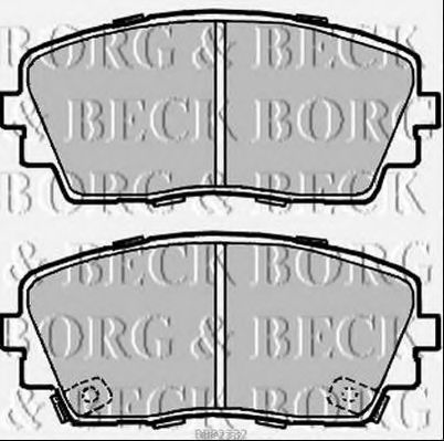 BORG & BECK BBP2332 Тормозные колодки BORG & BECK для KIA