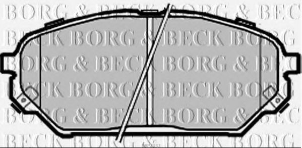 BORG & BECK BBP2333 Тормозные колодки для HYUNDAI IX55