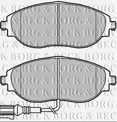 BORG & BECK BBP2339 Тормозные колодки BORG & BECK для SEAT