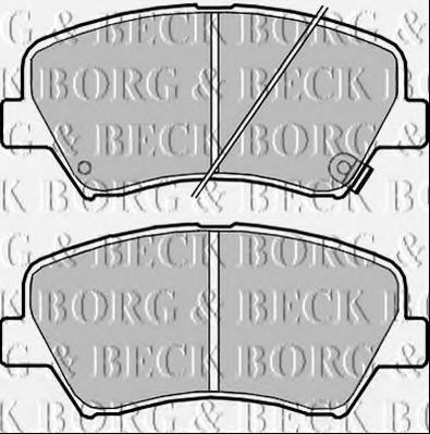 BORG & BECK BBP2340 Тормозные колодки BORG & BECK для KIA