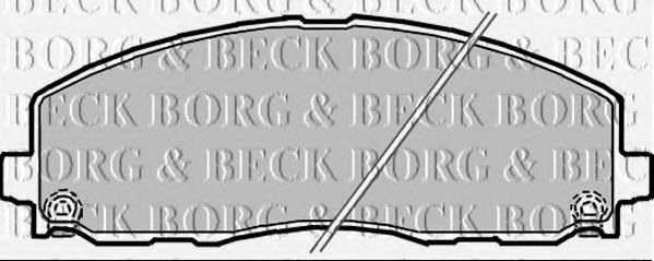 BORG & BECK BBP2342 Тормозные колодки для DODGE