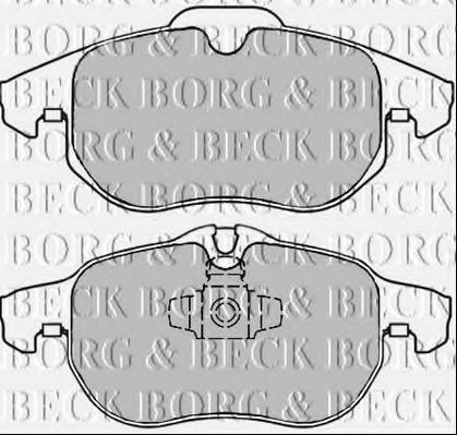 BORG & BECK BBP2354 Тормозные колодки BORG & BECK для SAAB