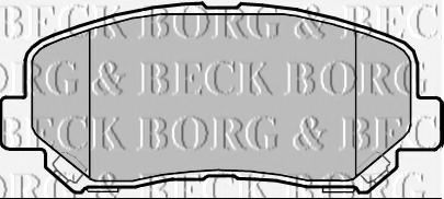 BORG & BECK BBP2355 Тормозные колодки BORG & BECK для SUZUKI