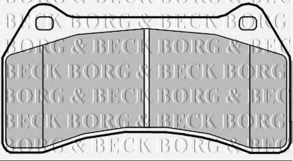 BORG & BECK BBP2357 Тормозные колодки BORG & BECK для JAGUAR