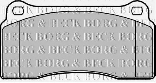 BORG & BECK BBP2358 Тормозные колодки BORG & BECK для JAGUAR
