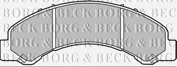 BORG & BECK BBP2362 Тормозные колодки BORG & BECK для ISUZU