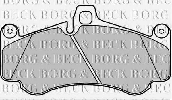 BORG & BECK BBP2371 Тормозные колодки BORG & BECK для PORSCHE