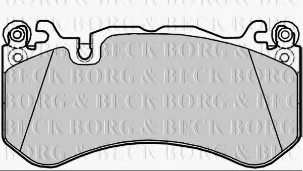 BORG & BECK BBP2385 Тормозные колодки BORG & BECK для MERCEDES-BENZ S-CLASS