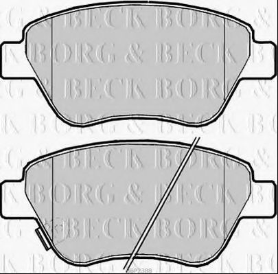 BORG & BECK BBP2388 Тормозные колодки для PROTON GEN