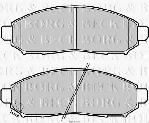 BORG & BECK BBP2389 Тормозные колодки для NISSAN LEAF