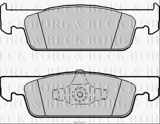 BORG & BECK BBP2407 Тормозные колодки BORG & BECK для DACIA