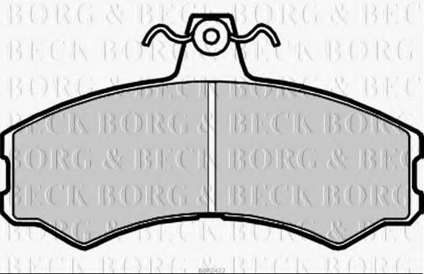 BORG & BECK BBP2422 Тормозные колодки для IVECO