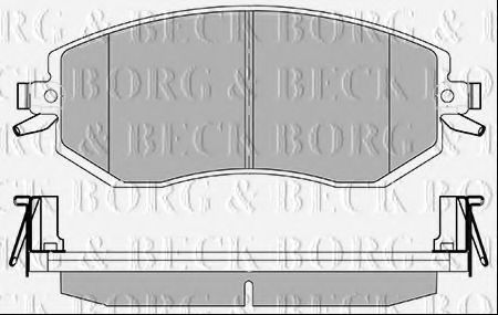 BORG & BECK BBP2426 Тормозные колодки BORG & BECK для SUBARU