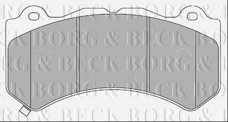 BORG & BECK BBP2436 Тормозные колодки для NISSAN GT-R