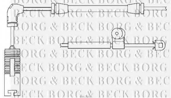 BORG & BECK BWL3009 Датчик износа тормозных колодок BORG & BECK 