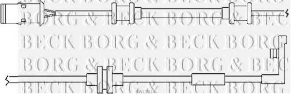 BORG & BECK BWL3014 Датчик износа тормозных колодок для OPEL