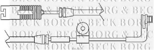 BORG & BECK BWL3017 Датчик износа тормозных колодок BORG & BECK 