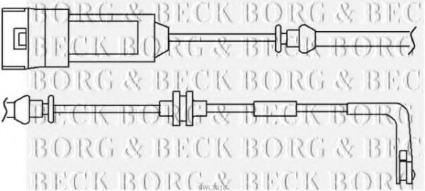 BORG & BECK BWL3018 Датчик износа тормозных колодок для OPEL