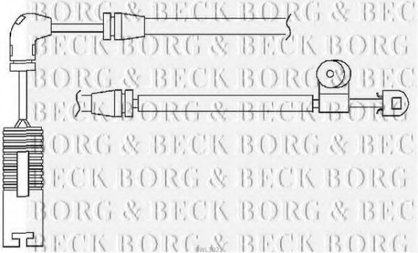 BORG & BECK BWL3021 Датчик износа тормозных колодок BORG & BECK 