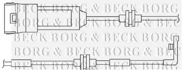 BORG & BECK BWL3022 Датчик износа тормозных колодок для OPEL