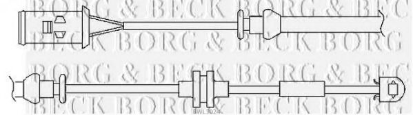 BORG & BECK BWL3024 Датчик износа тормозных колодок BORG & BECK 
