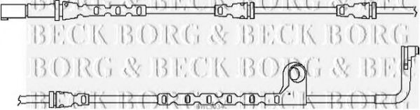 BORG & BECK BWL3034 Датчик износа тормозных колодок BORG & BECK 