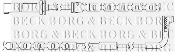 BORG & BECK BWL3035 Датчик износа тормозных колодок BORG & BECK 