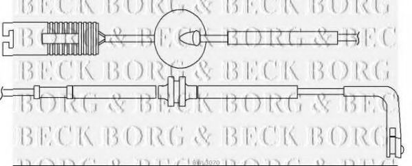 BORG & BECK BWL3070 Тормозные колодки BORG & BECK для ROVER