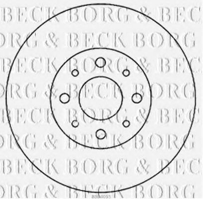 BORG & BECK BBD4055 Тормозные диски BORG & BECK 