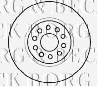 BORG & BECK BBD4124 Тормозные диски BORG & BECK для ALFA ROMEO