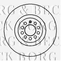BORG & BECK BBD4128 Тормозные диски BORG & BECK для SEAT