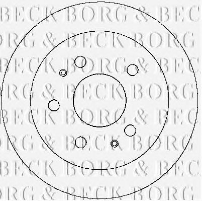 BORG & BECK BBD4146 Тормозные диски для DAIHATSU TERIOS KID