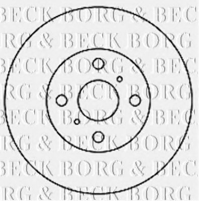 BORG & BECK BBD4167 Тормозные диски BORG & BECK 