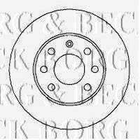 BORG & BECK BBD4252 Тормозные диски BORG & BECK для OPEL