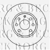 BORG & BECK BBD4253 Тормозные диски BORG & BECK для OPEL