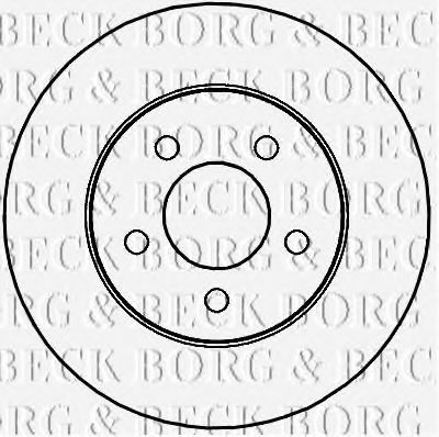 BORG & BECK BBD4277 Тормозные диски BORG & BECK для JEEP