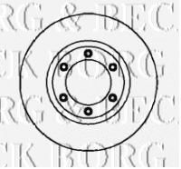 BORG & BECK BBD4313 Тормозные диски BORG & BECK для SSANGYONG