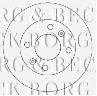 BORG & BECK BBD4342 Тормозные диски BORG & BECK для HYUNDAI