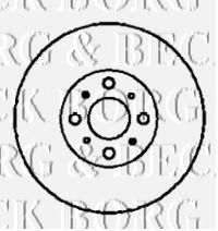 BORG & BECK BBD4349 Тормозные диски BORG & BECK для HONDA