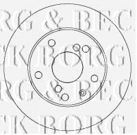 BORG & BECK BBD4358 Тормозные диски BORG & BECK для DAEWOO