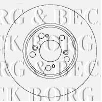 BORG & BECK BBD4425 Тормозные диски для HONDA S2000