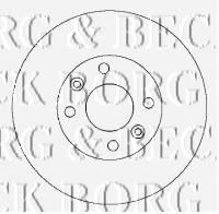 BORG & BECK BBD4429 Тормозные диски BORG & BECK для KIA