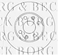 BORG & BECK BBD4434 Тормозные диски для NISSAN NOTE