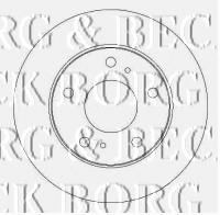 BORG & BECK BBD4445 Тормозные диски BORG & BECK для NISSAN