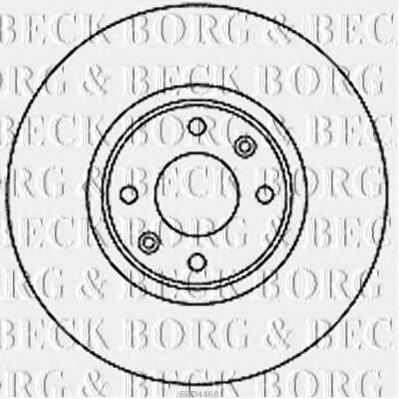 BORG & BECK BBD4468 Тормозные диски BORG & BECK для CITROEN