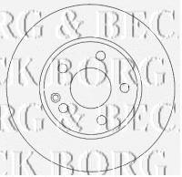 BORG & BECK BBD4484 Тормозные диски BORG & BECK для MERCEDES-BENZ