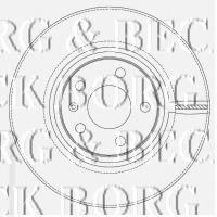 BORG & BECK BBD4509 Тормозные диски BORG & BECK для AUDI