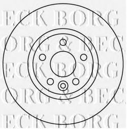 BORG & BECK BBD4567 Тормозные диски BORG & BECK для FORD
