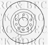 BORG & BECK BBD4576 Тормозные диски BORG & BECK для FIAT