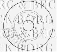 BORG & BECK BBD4614 Тормозные диски для FIAT SEDICI